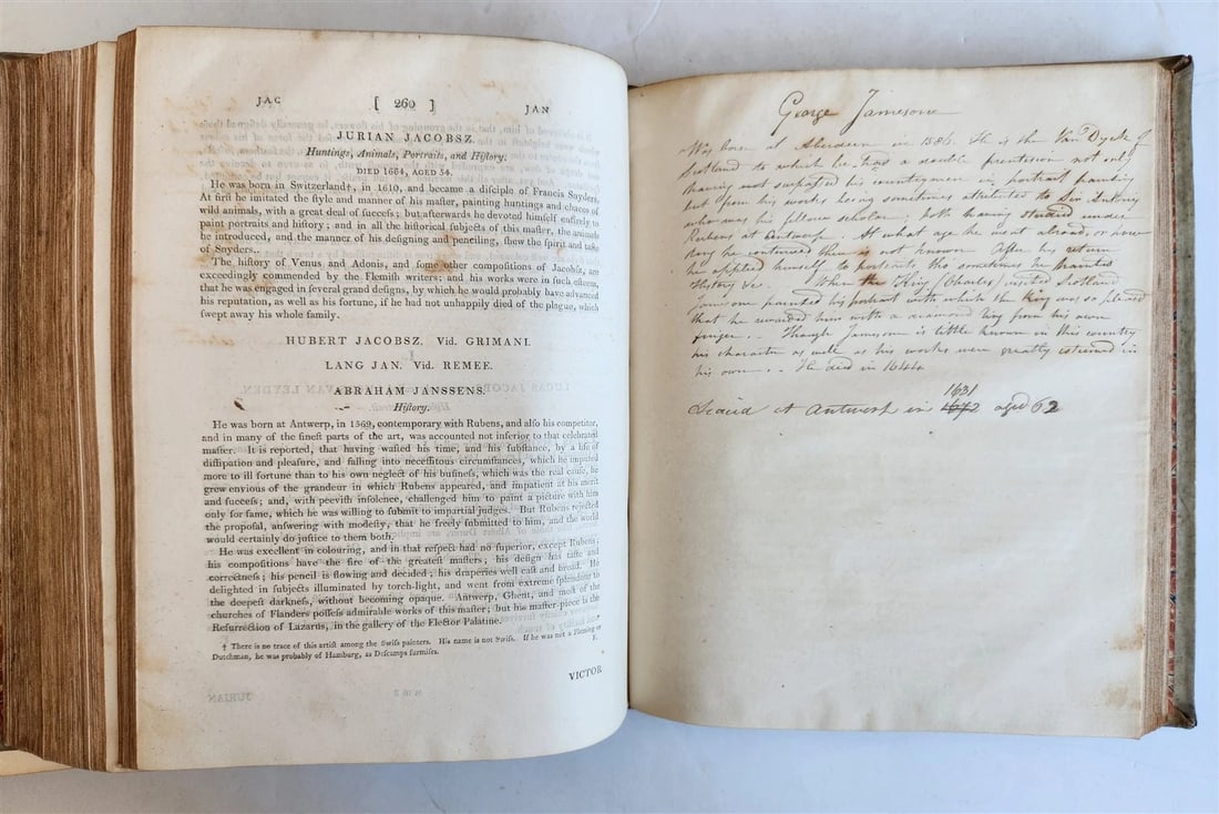 1805 DICTIONARY of PAINTERS by Matthew Pilkington 2 VELLUM BOUND VOLUMES antique - 5