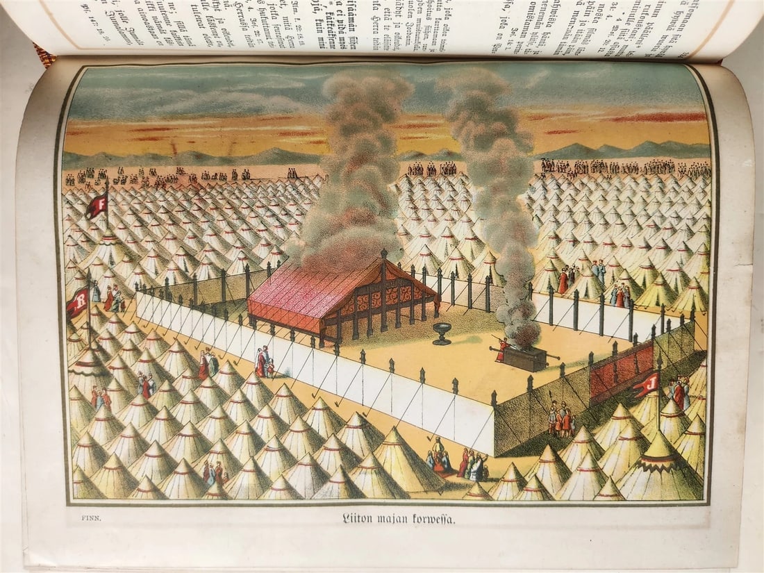 1890 BIBLE in FINNISH ANTIQUE VICTORIAN MASSIVE FOLIO GUSTAVE DORE ILLUSTRATED - 16