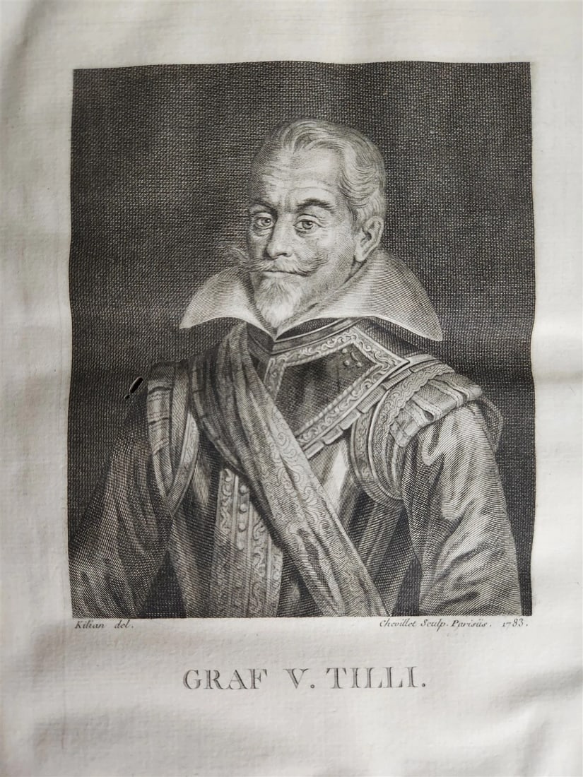 1785 LIVES & PORTRAITS of GREAT GERMANS antique ILLUSTRATED FOLIO - 4