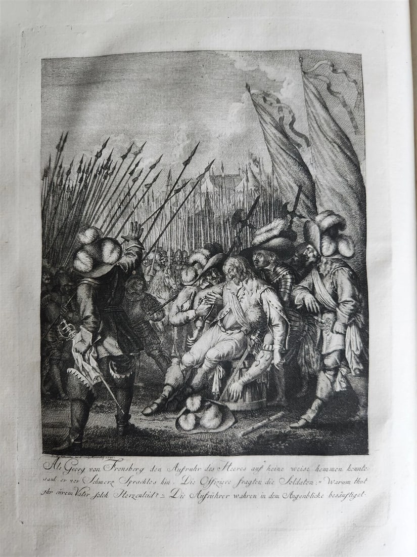 1785 LIVES & PORTRAITS of GREAT GERMANS antique ILLUSTRATED FOLIO - 6