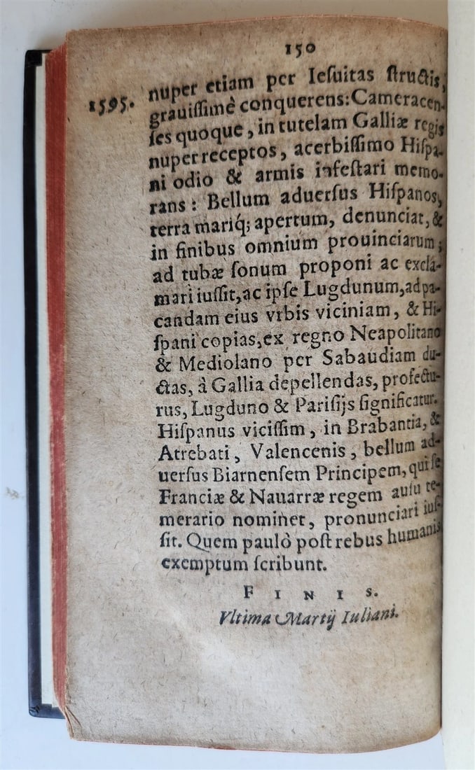 1595 HISTORICAL CHRONICLE by David Chytraeus ANTIQUE 16TH century - 3