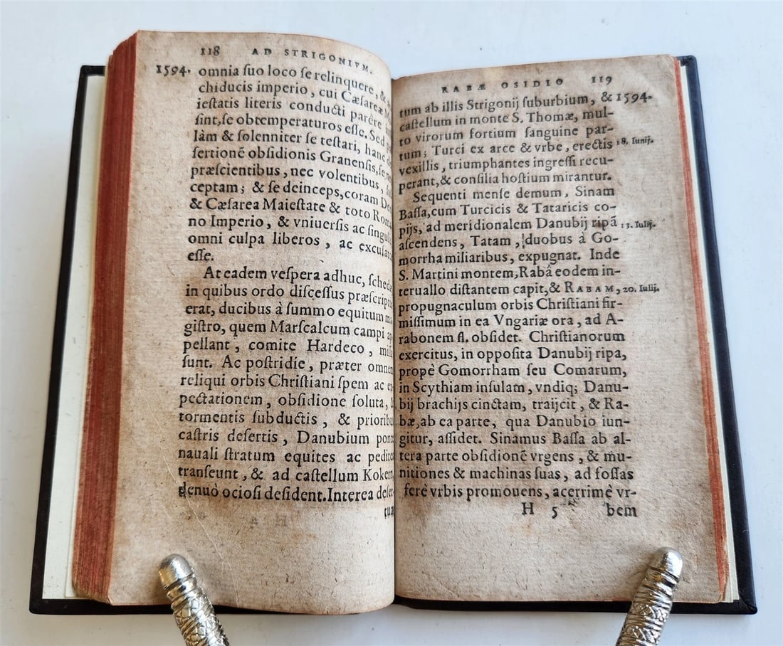 1595 HISTORICAL CHRONICLE by David Chytraeus ANTIQUE 16TH century - 5