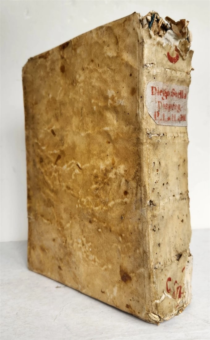 1687 DISPREGIO DELLA VANITA DEL MONDO by DIEGO STELLA antique VELLUM BOUND: Title: 1687 DISPREGIO DELLA VANITA DEL MONDO by DIEGO STELLA antique VELLUM BOUND Description: DISPREGIO DELLA VANITA DEL MONDO... diviso in tre parti, aggiuntevi di nuovo le Meditazioni dell'Amor di