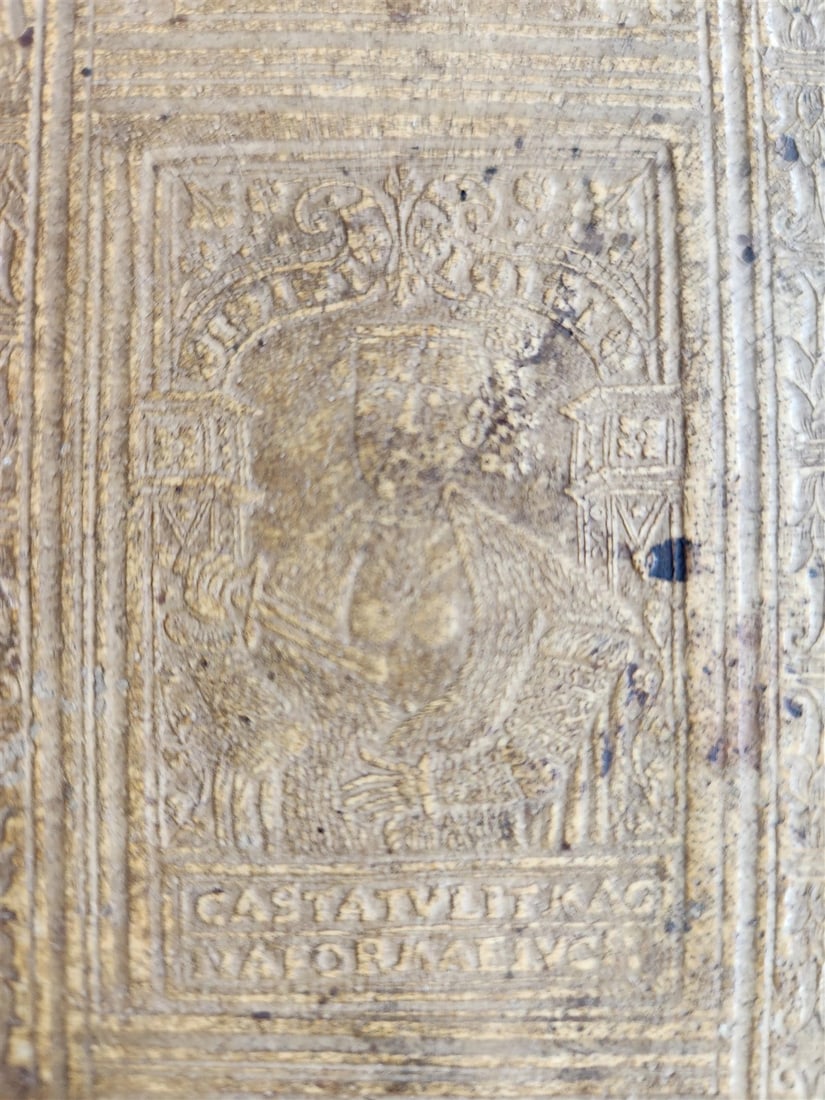 1566 PLUTARCH Parallel Lives of Illustrious Greeks & Romans ANTIQUE pigskin - 4