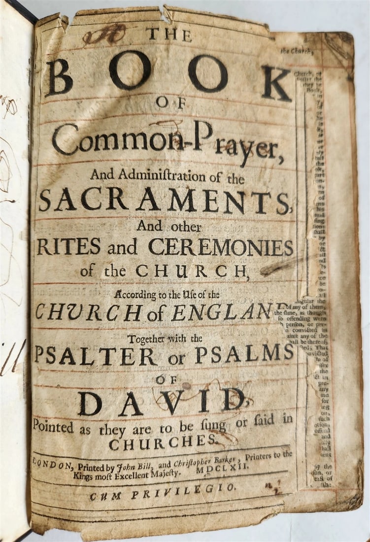 1650 BIBLE in ENGLISH antique FINE ORIGINAL BINDING w/ SILVER CORNER PIECES - 7