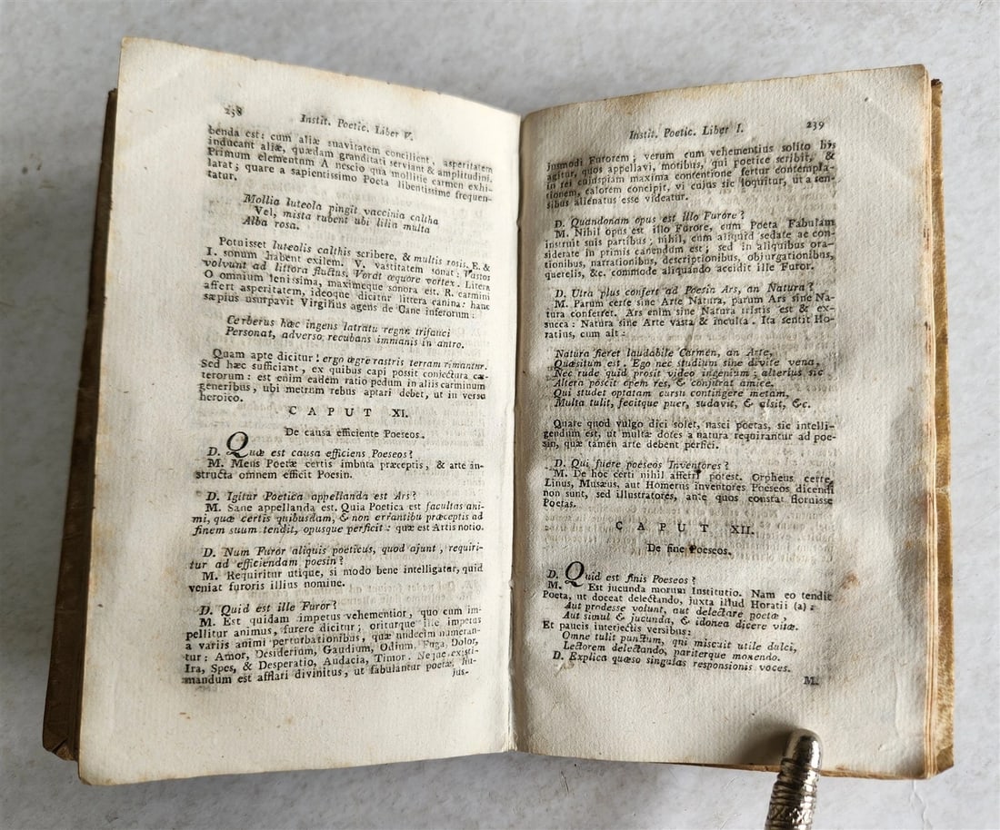 1819 DE ARTE RHETORICA by P. DOMINICO DECOLONIA antique VELLUM BOUND - 4