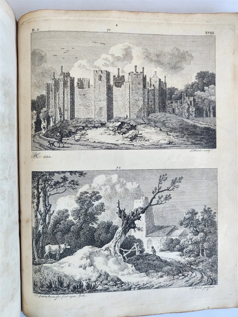 1754 ART of PERSPECTIVE & DESIGN by Joshua Kirby antique ILLUSTRATED w/51 PLATES - 9