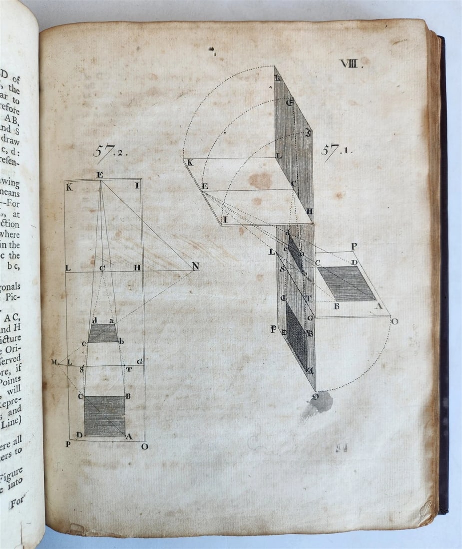 1754 ART of PERSPECTIVE & DESIGN by Joshua Kirby antique ILLUSTRATED w/51 PLATES - 18
