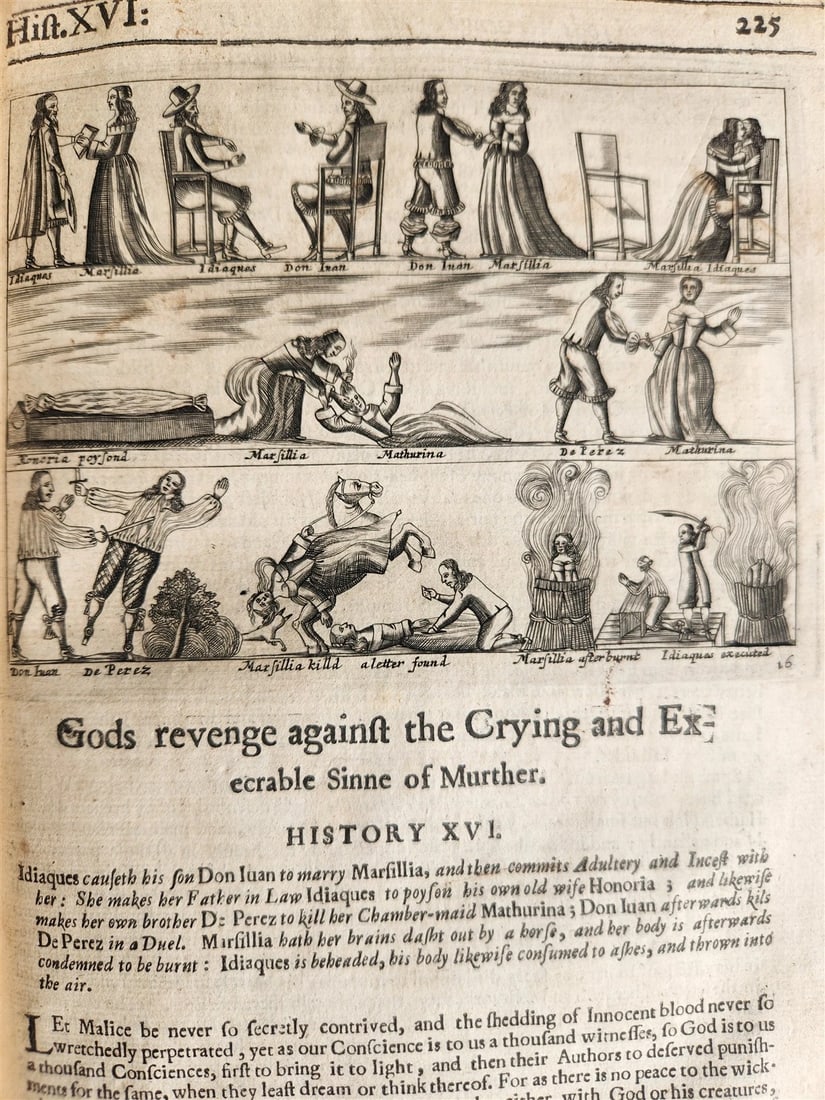 1657 Triumphs of Gods Revenge Against Crying by REYNOLDS ANTIQUE ILLUSTRATED - 12