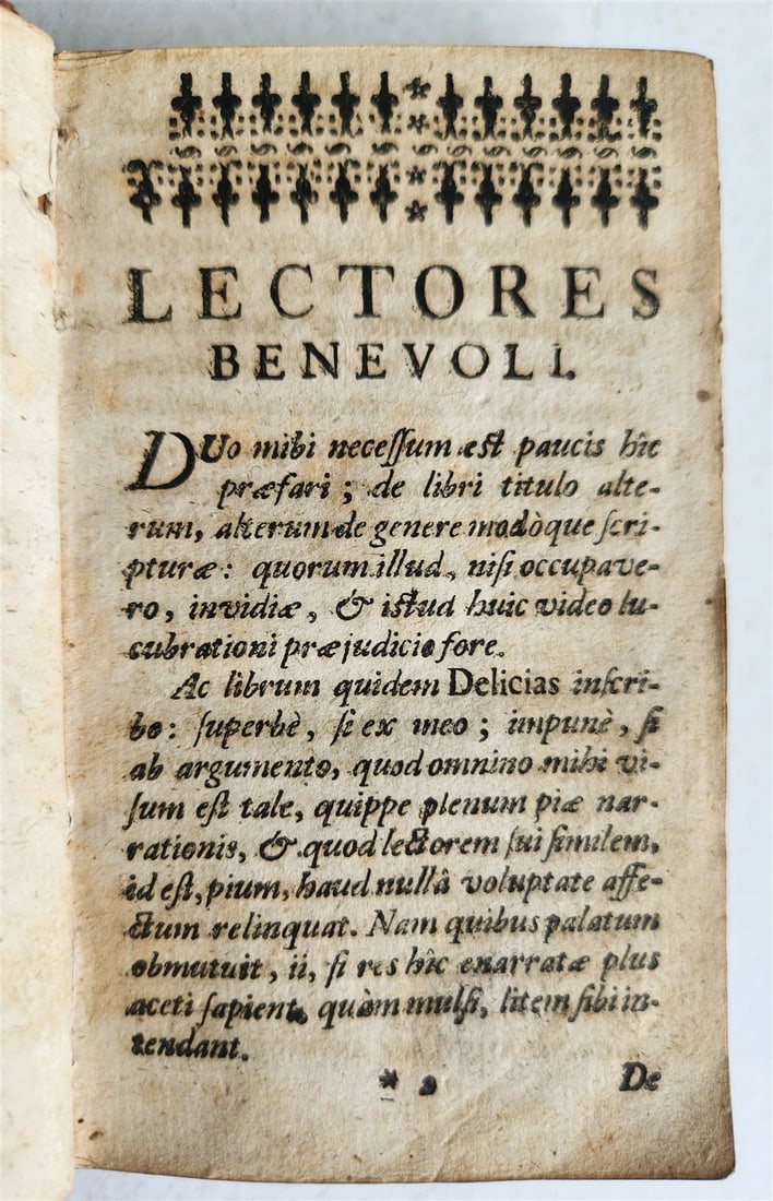 1727 MAGNIFICENT BINDING COAT of ARMS antique Deliciarum sacrarum et acroamatum - 4