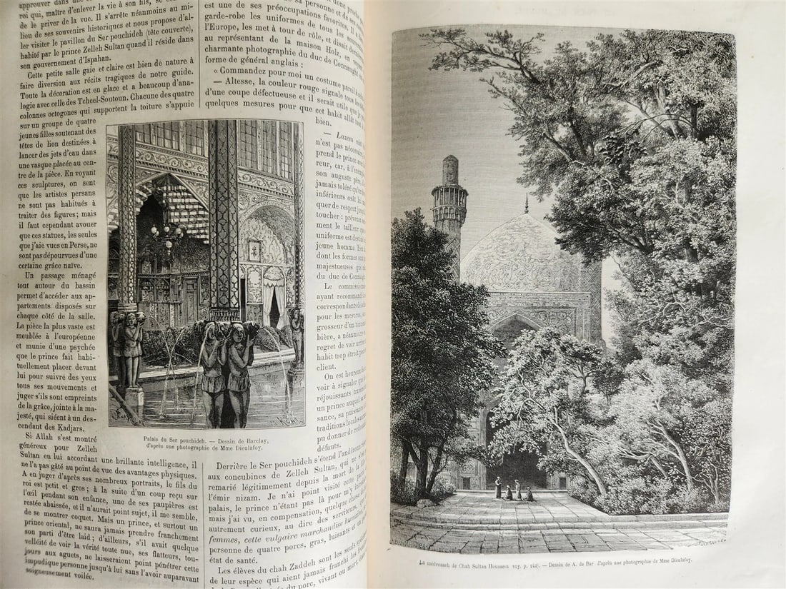 1883 HISTORY VOYAGES ILLUSTRATED antique ARMENIA AZERBAIJAN AFRICA INDIA PERSIA - 12
