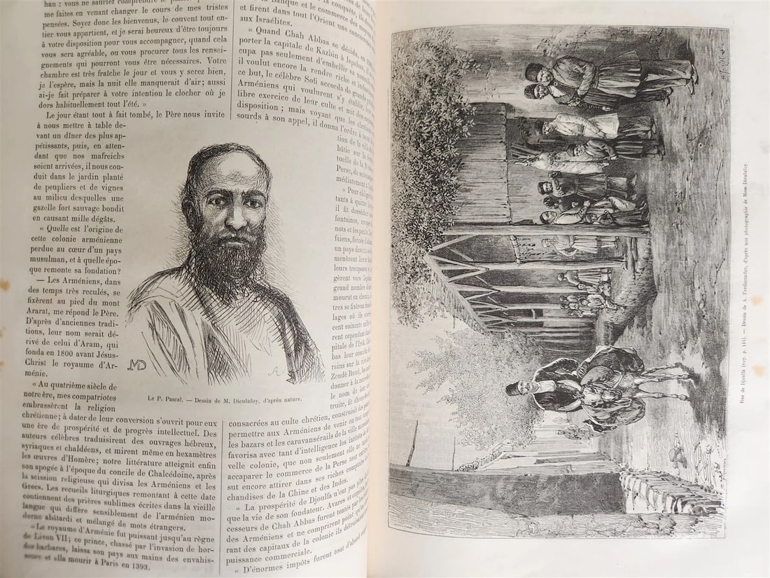 1883 HISTORY VOYAGES ILLUSTRATED antique ARMENIA AZERBAIJAN AFRICA INDIA PERSIA - 14