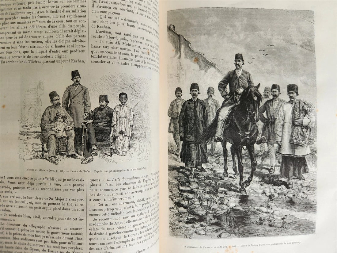 1883 HISTORY VOYAGES ILLUSTRATED antique ARMENIA AZERBAIJAN AFRICA INDIA PERSIA - 15
