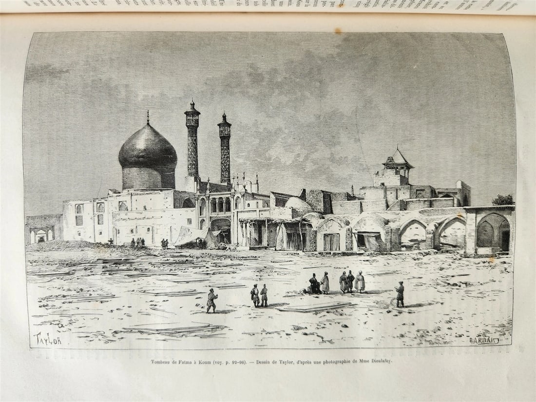 1883 HISTORY VOYAGES ILLUSTRATED antique ARMENIA AZERBAIJAN AFRICA INDIA PERSIA - 16