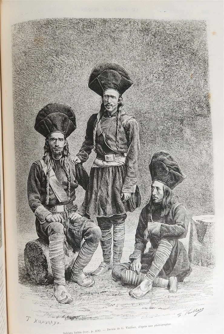 1883 HISTORY VOYAGES ILLUSTRATED antique ARMENIA AZERBAIJAN AFRICA INDIA PERSIA - 4