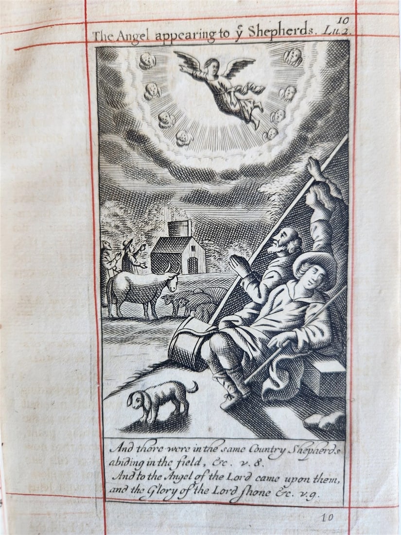 1701 BOOK OF COMMON PRAYER in ENGLISH w/ PSALMS of DAVID ANTIQUE illustrated - 8