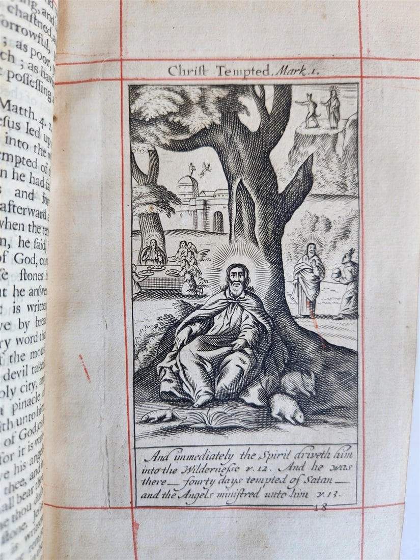 1701 BOOK OF COMMON PRAYER in ENGLISH w/ PSALMS of DAVID ANTIQUE illustrated - 3