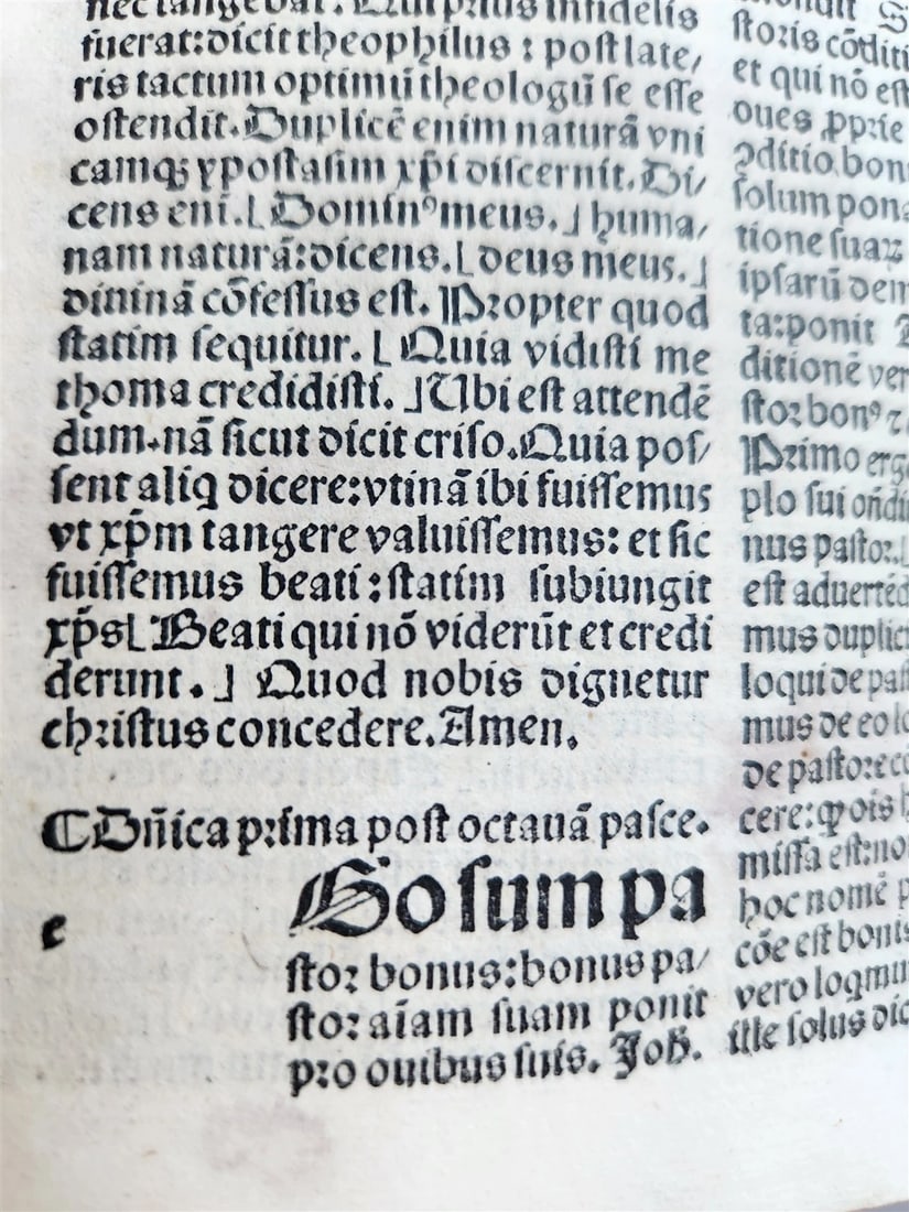 1496 INCUNABULA THEOLOGY by ANTONIUS DE BITONTO antique 15th CENTURY - 11