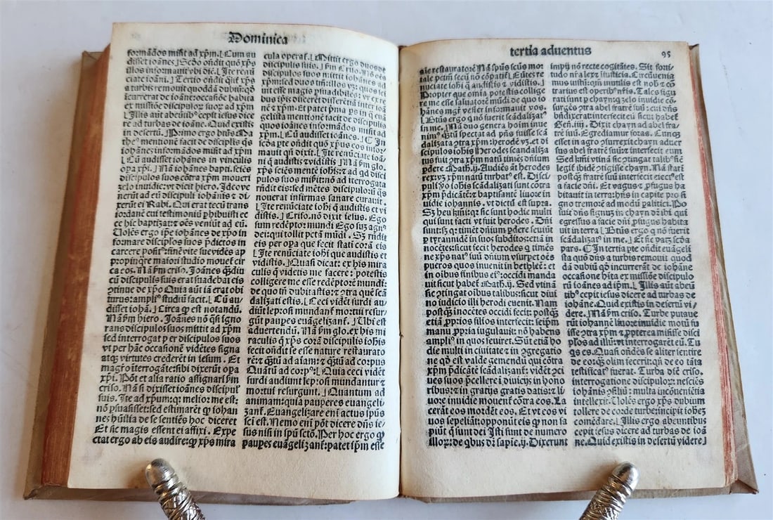 1496 INCUNABULA THEOLOGY by ANTONIUS DE BITONTO antique 15th CENTURY - 4