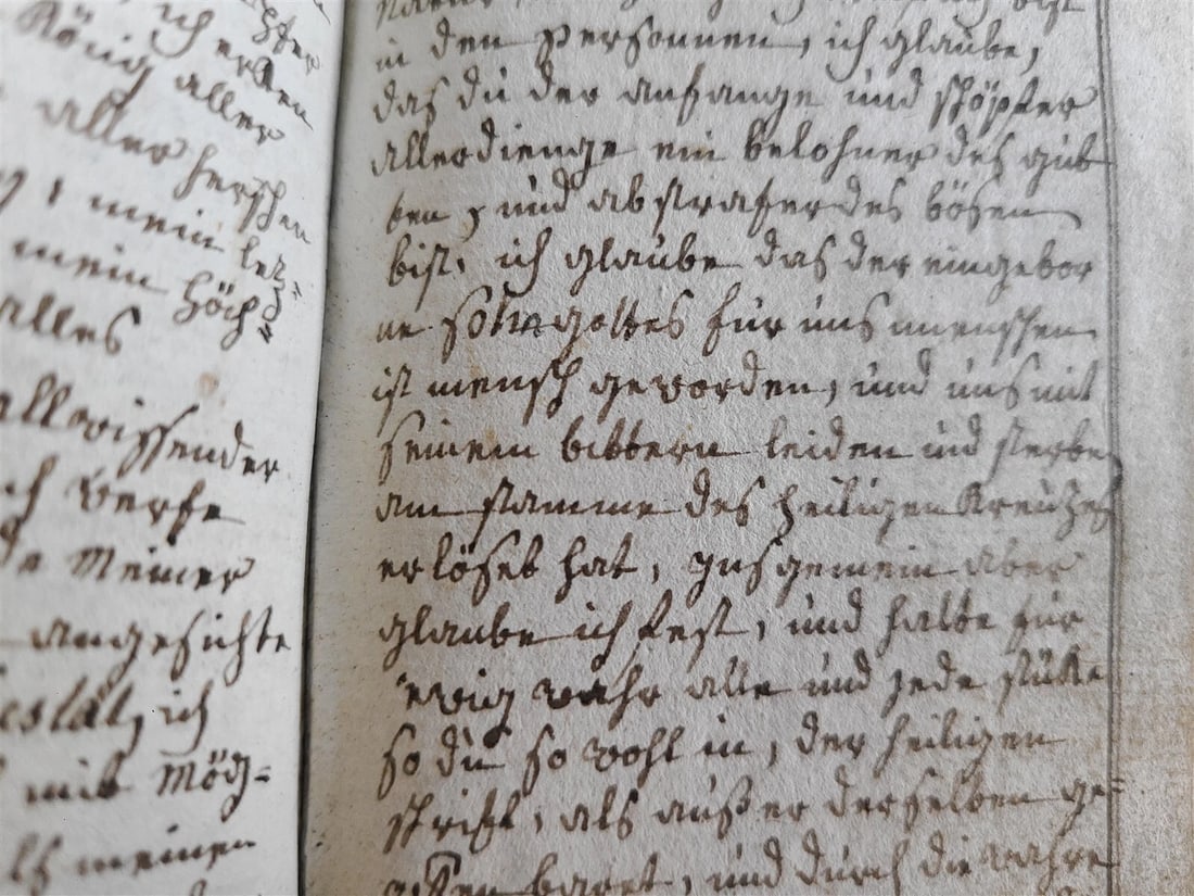 1861 GERMAN MANUSCRIPT PRAYER BOOK antique 195 pages - 4