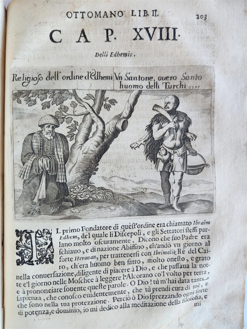 1673 HISTORY of OTTOMAN EMPIRE antique ILLUSTRATED Turkey VELLUM BINDING - 13