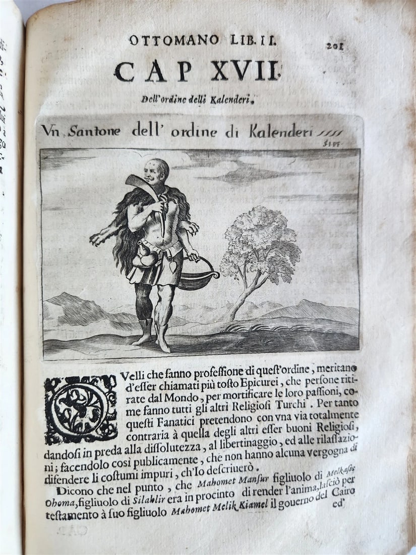 1673 HISTORY of OTTOMAN EMPIRE antique ILLUSTRATED Turkey VELLUM BINDING - 14