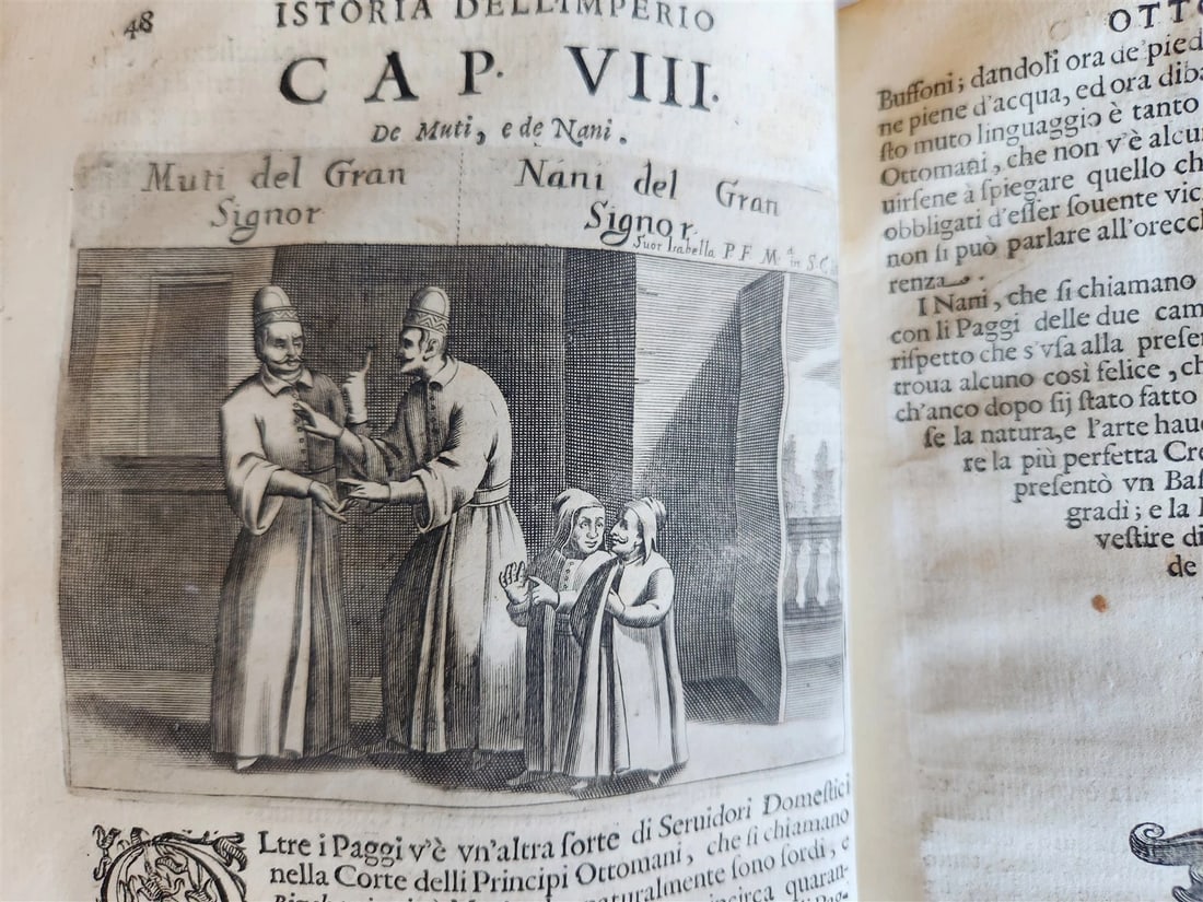 1673 HISTORY of OTTOMAN EMPIRE antique ILLUSTRATED Turkey VELLUM BINDING - 2