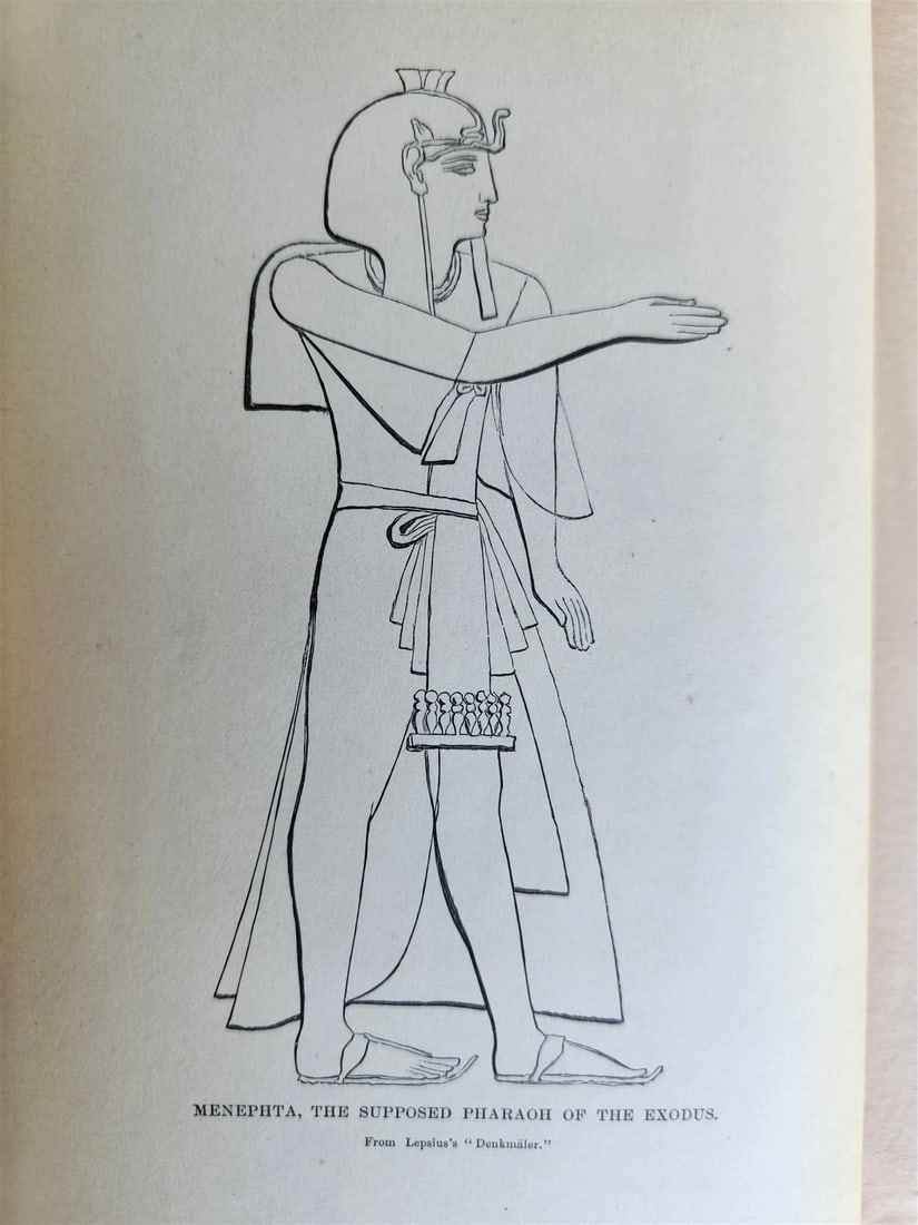 1879 FROM EGYPT TO PALESTINE by S. Bartlett antique ILLUSTRATED w/ FOLDING MAP - 3