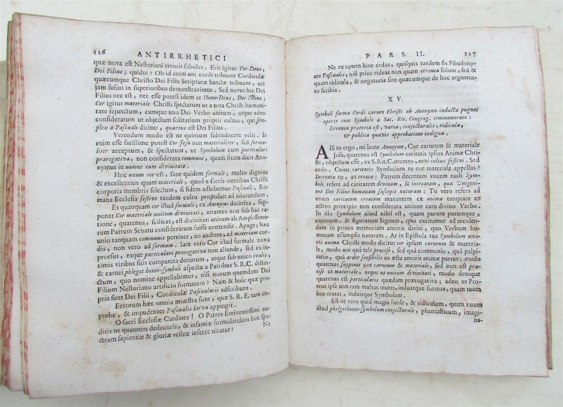 1772 VELLUM BINDING ANTIRRHETICUS by Christotini Ameristae ANTIQUE - 3