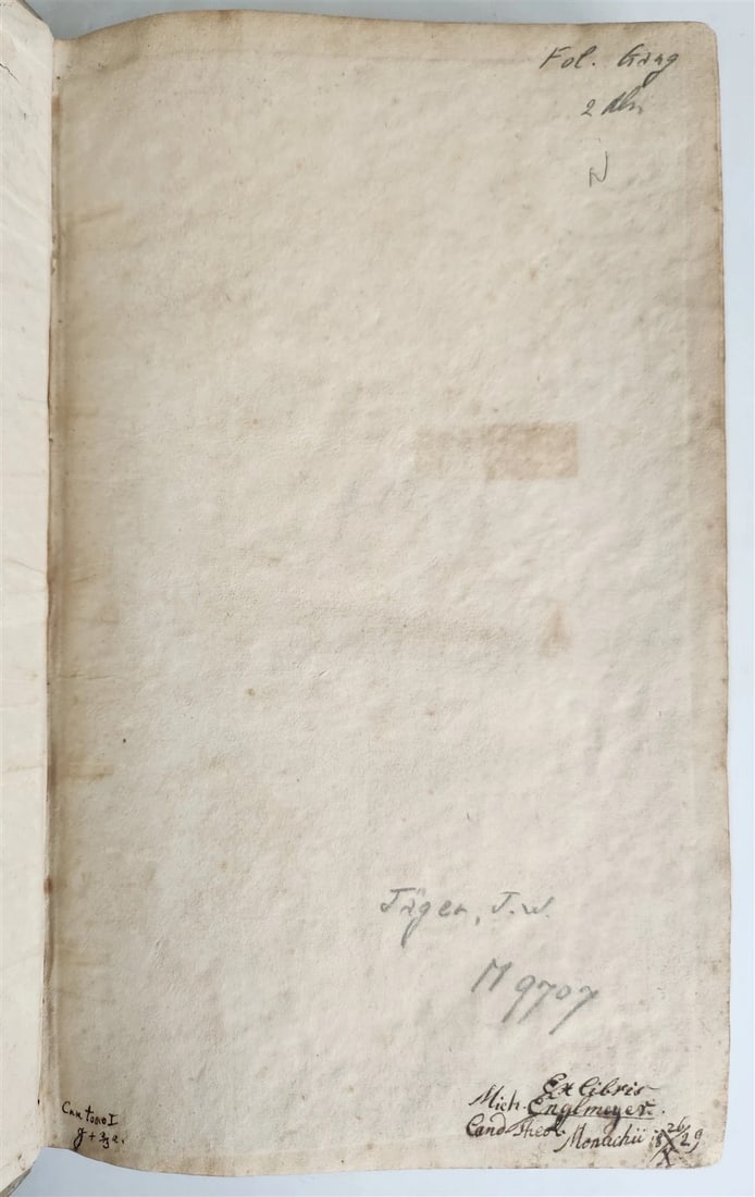 1717 HISTORIA ECCLESIASTICA VELLUM BOUND FOLIO antique - 2