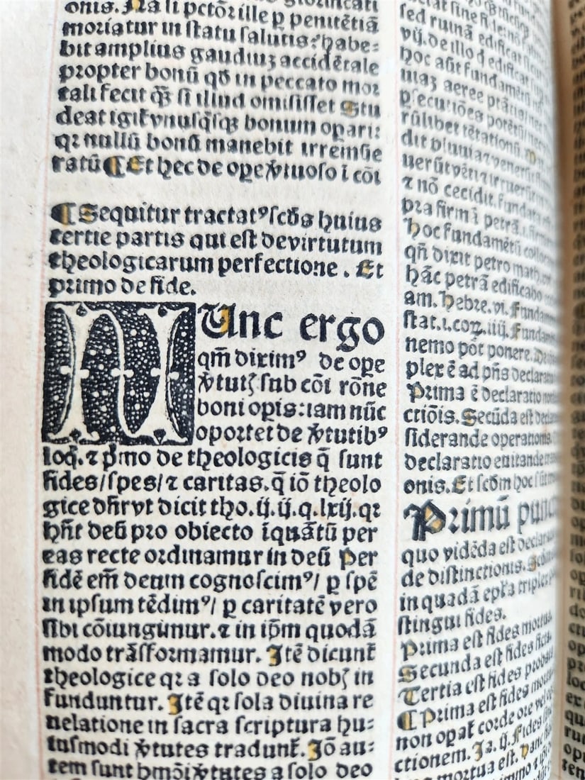 1508 POST-INCUNABULA antique 16th C Homilies of Franciscan friar Nicolas Denisse - 3