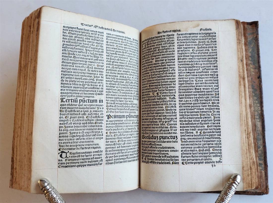 1508 POST-INCUNABULA antique 16th C Homilies of Franciscan friar Nicolas Denisse - 4