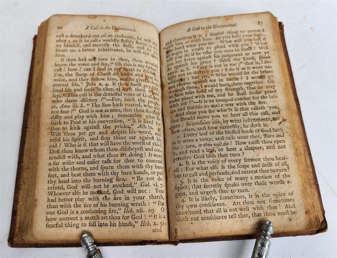 1805 A CALL TO THE UNCONVERTED to TURN & LIVE antique AMERICANA - 2