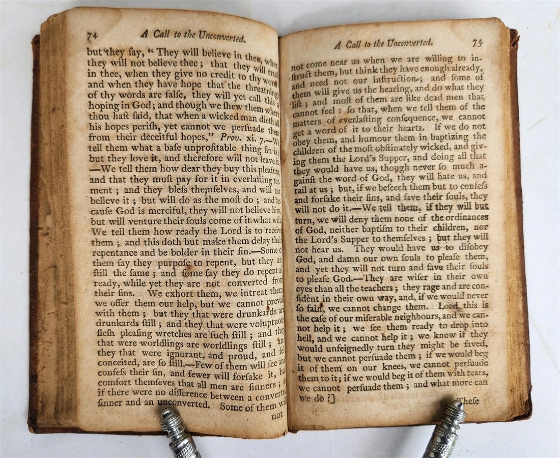 1805 A CALL TO THE UNCONVERTED to TURN & LIVE antique AMERICANA - 3