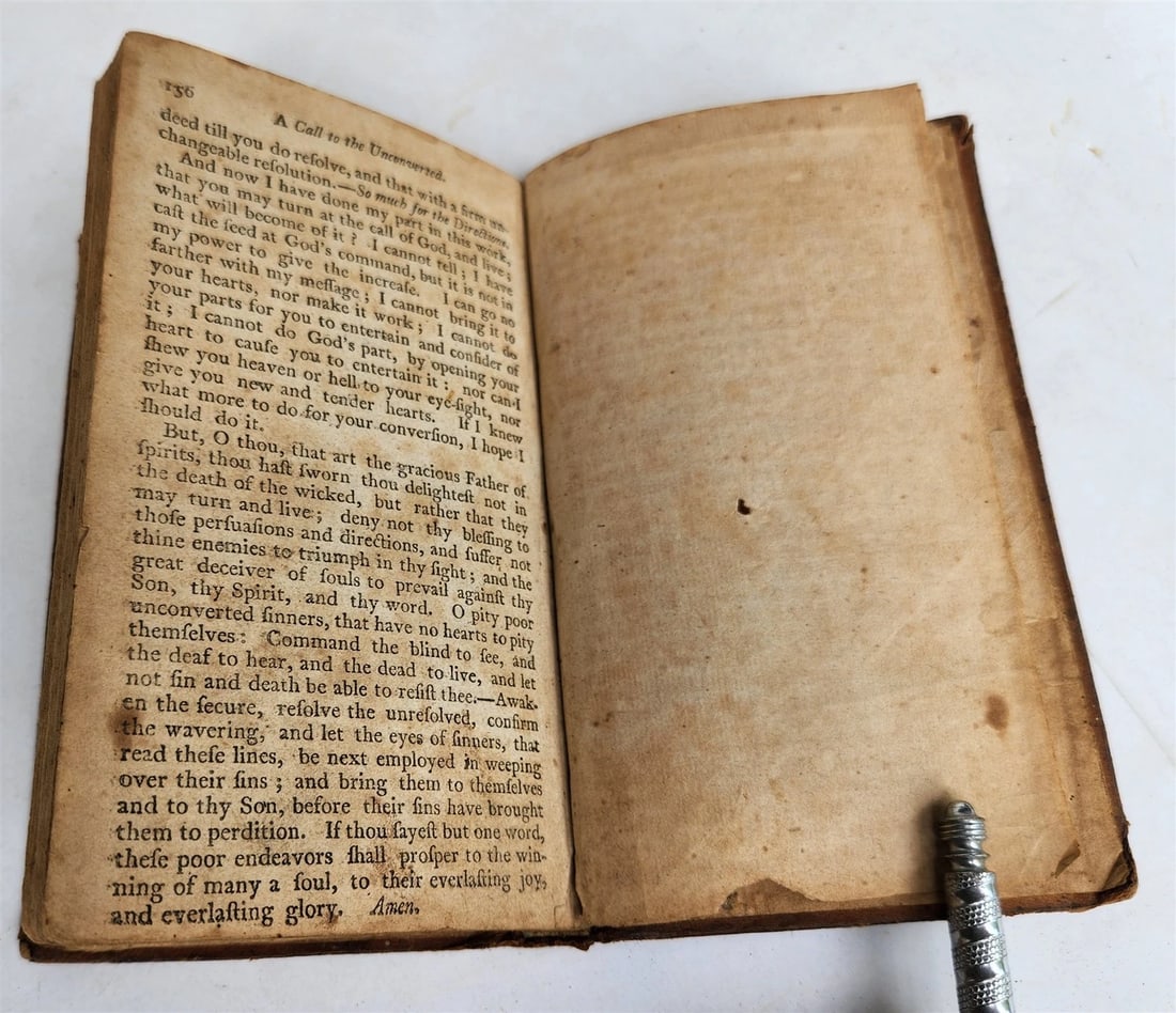 1805 A CALL TO THE UNCONVERTED to TURN & LIVE antique AMERICANA - 4