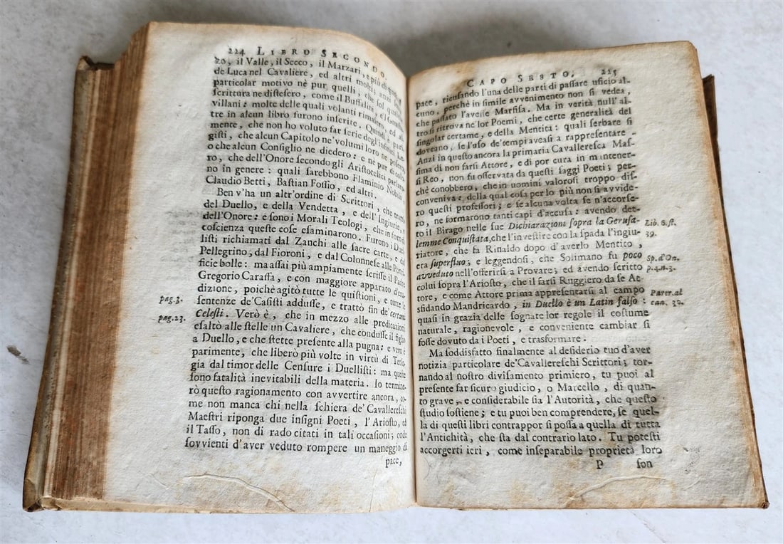 1716 CHIVALRIC SCIENCE in ITALIAN antique VELLUM scienza chiamata cavalleresca - 4