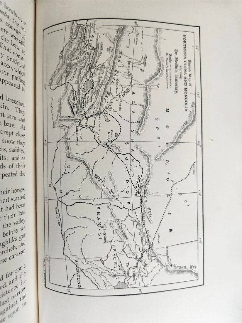 1899 THROUGH ASIA by SVEN HEDIN antique ILLUSTRATED w/ 300 PICTURES 2 volumes - 8