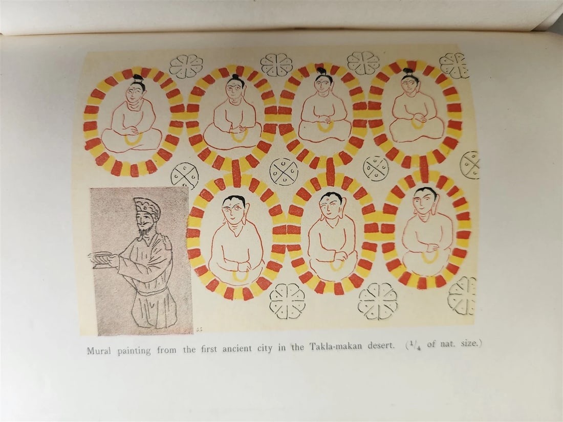 1899 THROUGH ASIA by SVEN HEDIN antique ILLUSTRATED w/ 300 PICTURES 2 volumes - 11