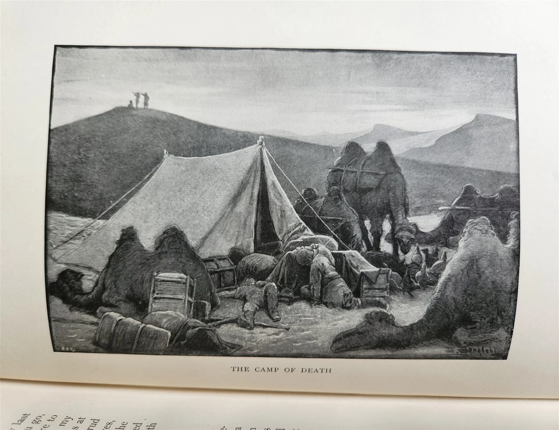 1899 THROUGH ASIA by SVEN HEDIN antique ILLUSTRATED w/ 300 PICTURES 2 volumes - 15