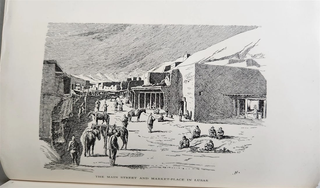 1899 THROUGH ASIA by SVEN HEDIN antique ILLUSTRATED w/ 300 PICTURES 2 volumes - 3