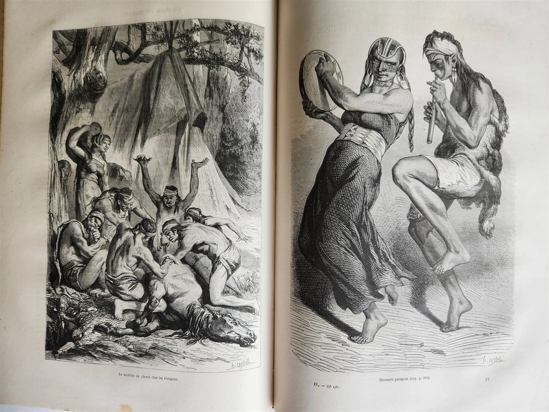 1861 HISTORY VOYAGES ILLUSTRATED antique CENTRAL ASIA AFGHANISTAN BRAZIL RUSSIA - 9