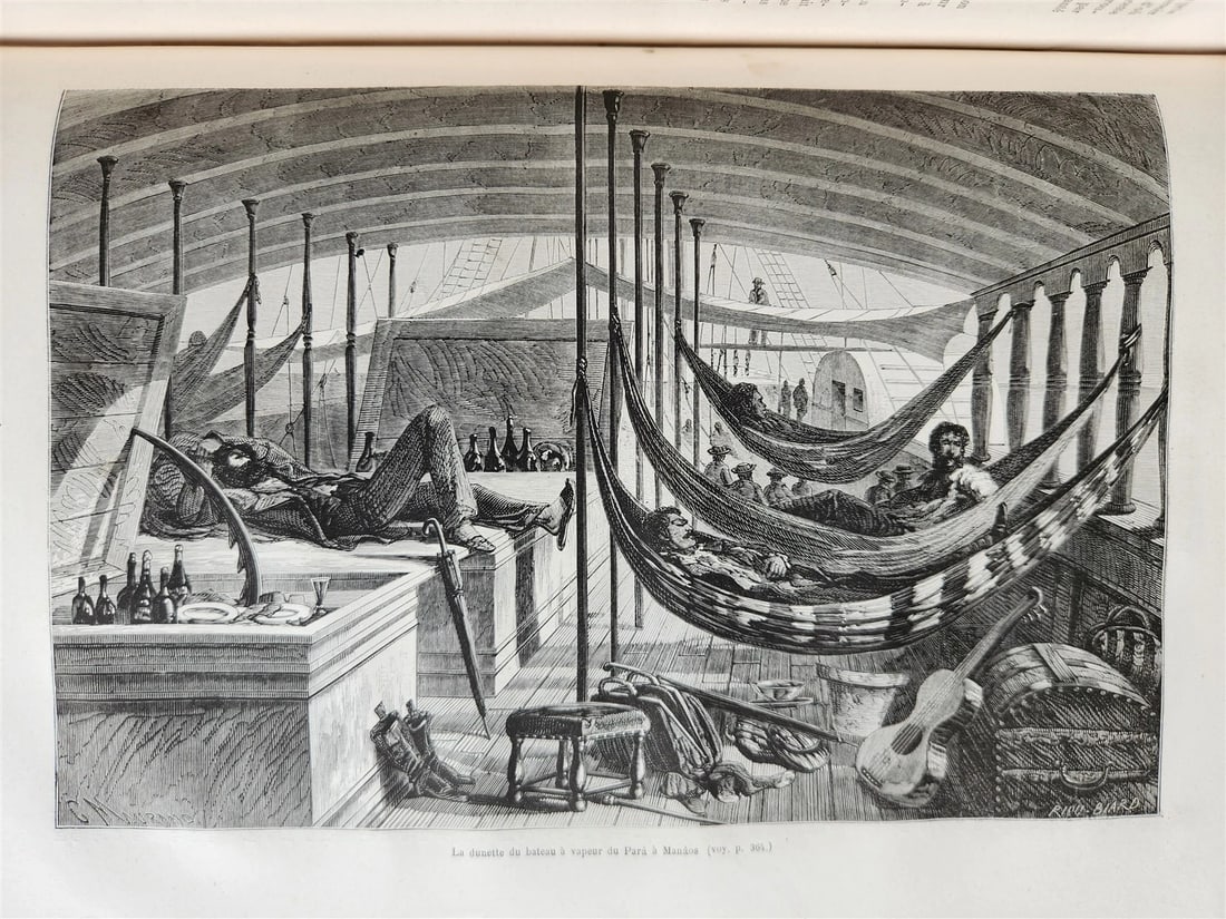 1861 HISTORY VOYAGES ILLUSTRATED antique CENTRAL ASIA AFGHANISTAN BRAZIL RUSSIA - 2