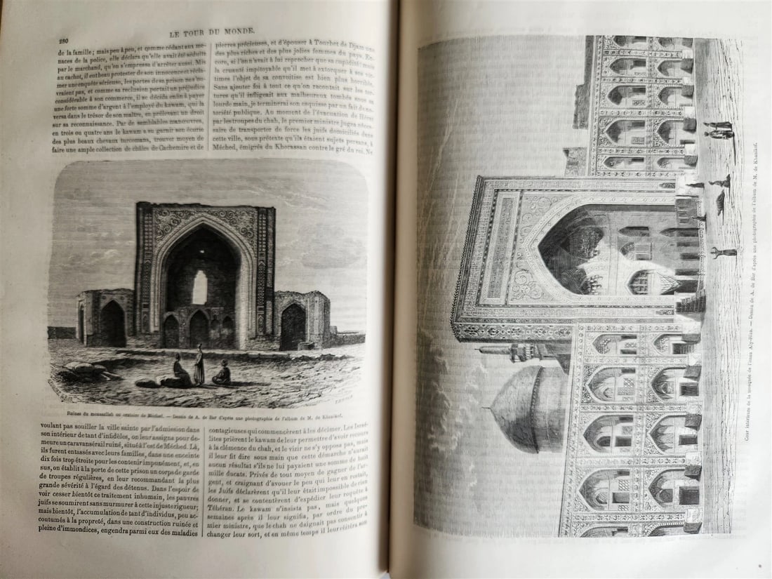 1861 HISTORY VOYAGES ILLUSTRATED antique CENTRAL ASIA AFGHANISTAN BRAZIL RUSSIA - 4