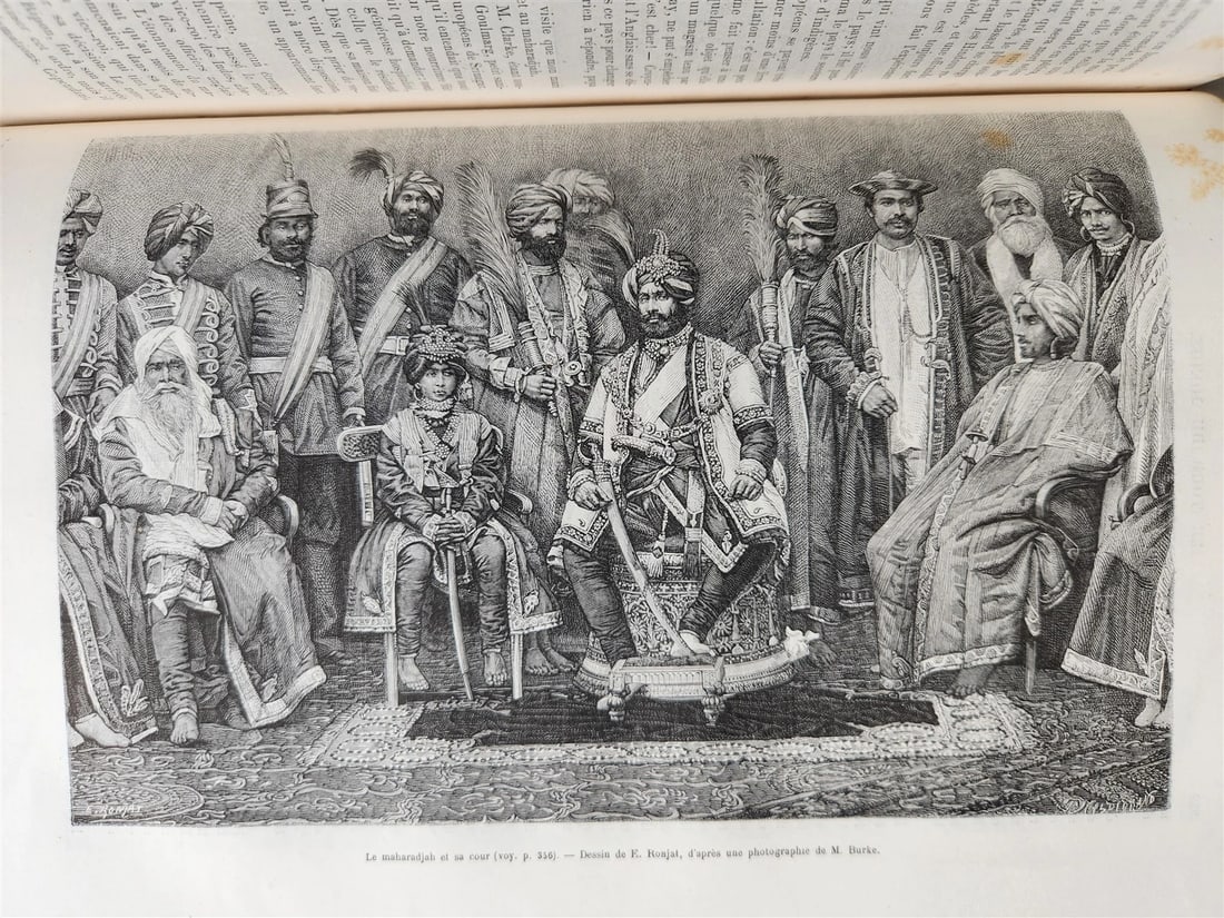 1883 HISTORY VOYAGES ILLUSTRATED antique ARMENIA AZERBAIJAN AFRICA INDIA PERSIA - 5