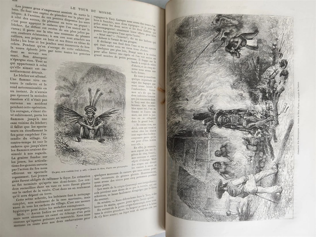 1879 HISTORY VOYAGES ILLUSTRATED antique UZBEKISTAN S.AMERICA MOROCCO NEW GUINEA - 18