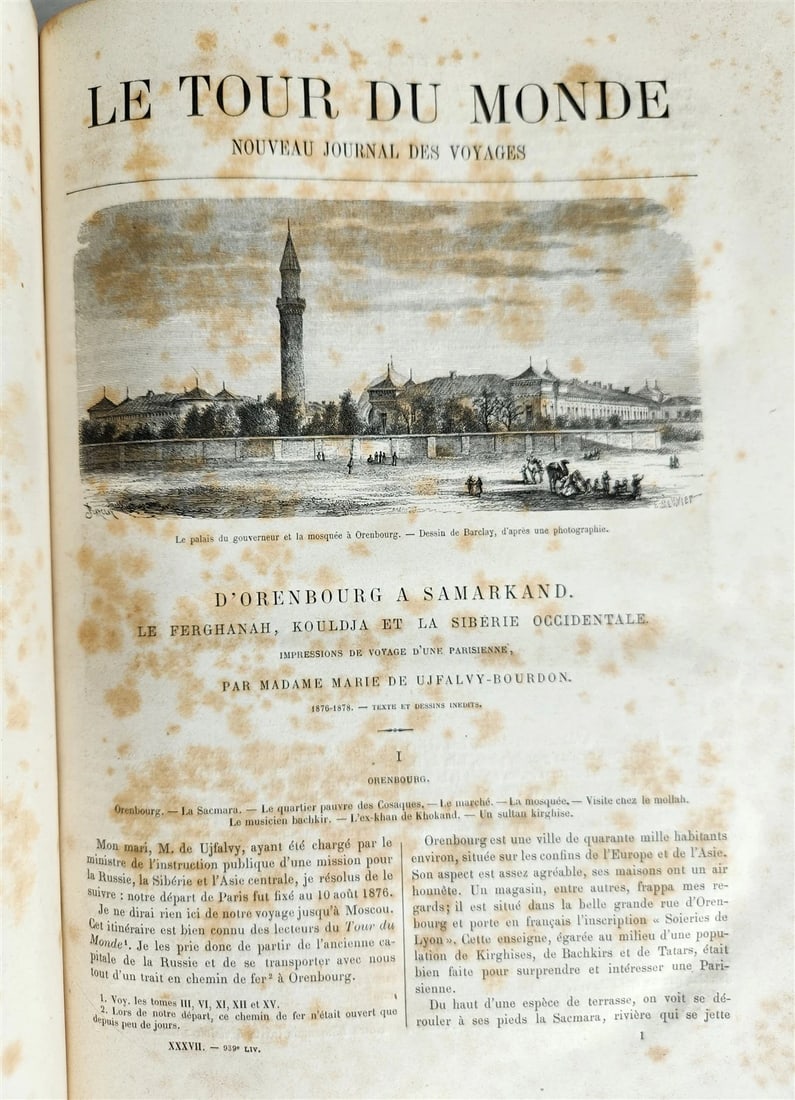 1879 HISTORY VOYAGES ILLUSTRATED antique UZBEKISTAN S.AMERICA MOROCCO NEW GUINEA - 2