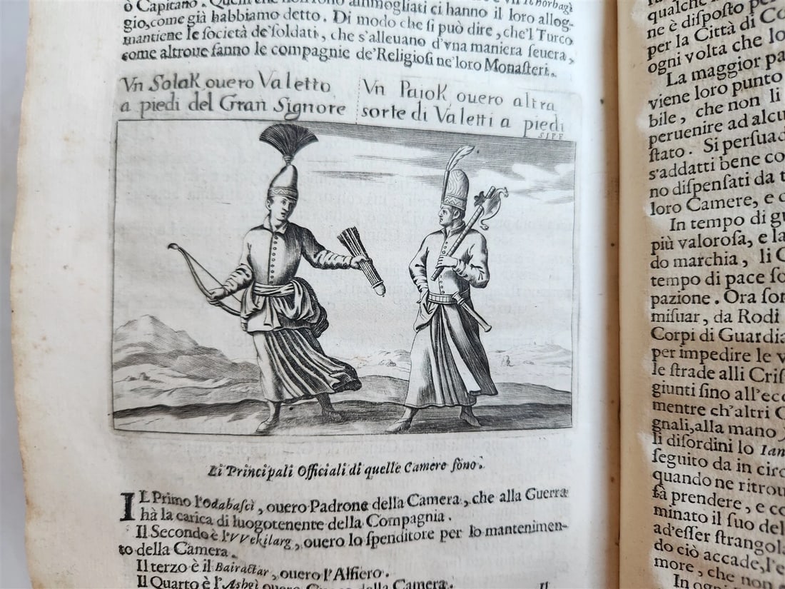 1673 HISTORY of OTTOMAN EMPIRE antique ILLUSTRATED Turkey VELLUM BINDING - 9