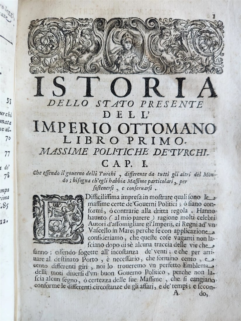 1673 HISTORY of OTTOMAN EMPIRE antique ILLUSTRATED Turkey VELLUM BINDING - 17