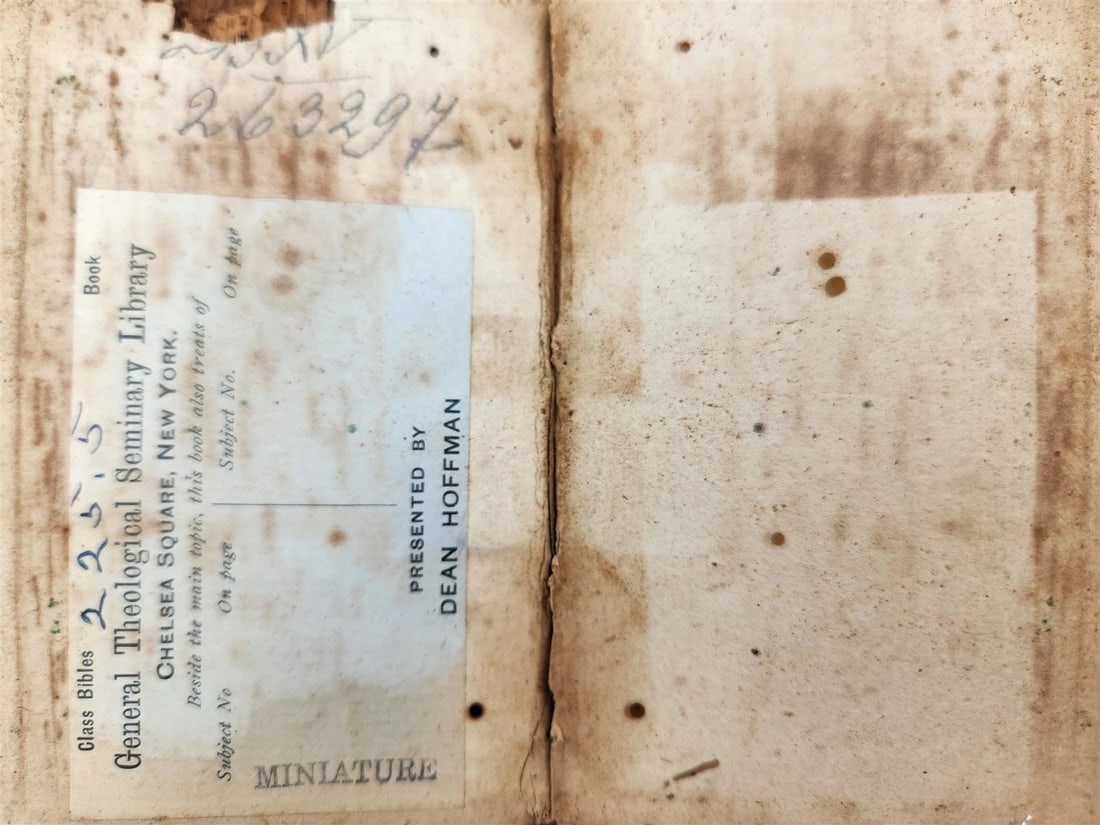 1565 BIBLE in FRENCH antique RARE pocket size SANCTUM IESU CHRISTI EVANGELIUM - 6