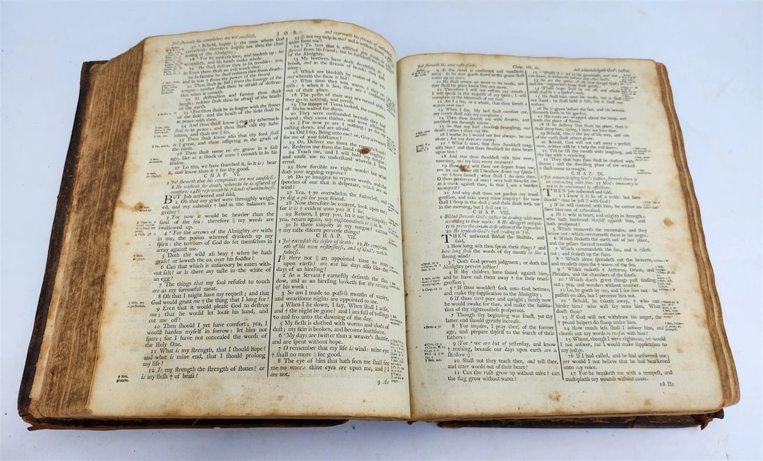 1791 BIBLE by ISAAC COLLINS FIRST printed in NEW JERSEY antique RARE Americana - 5